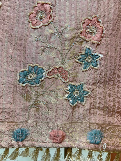 Zarvani Banarasi Heirloom Suit (Peach)