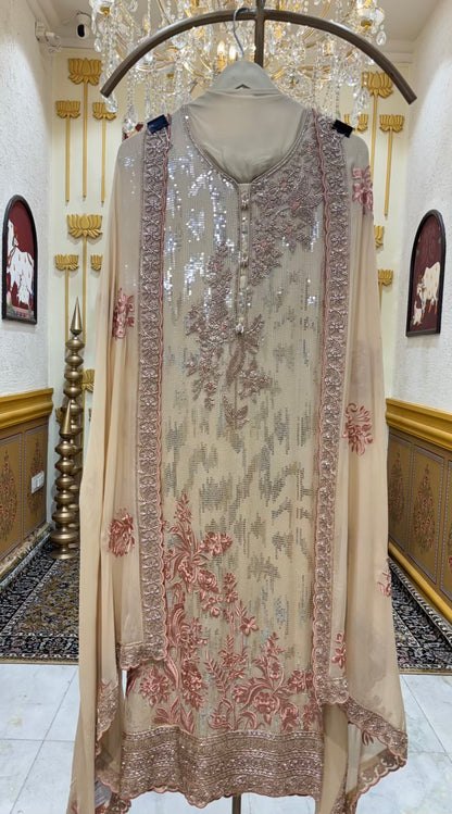 Saera Sequin Georgette Suit
