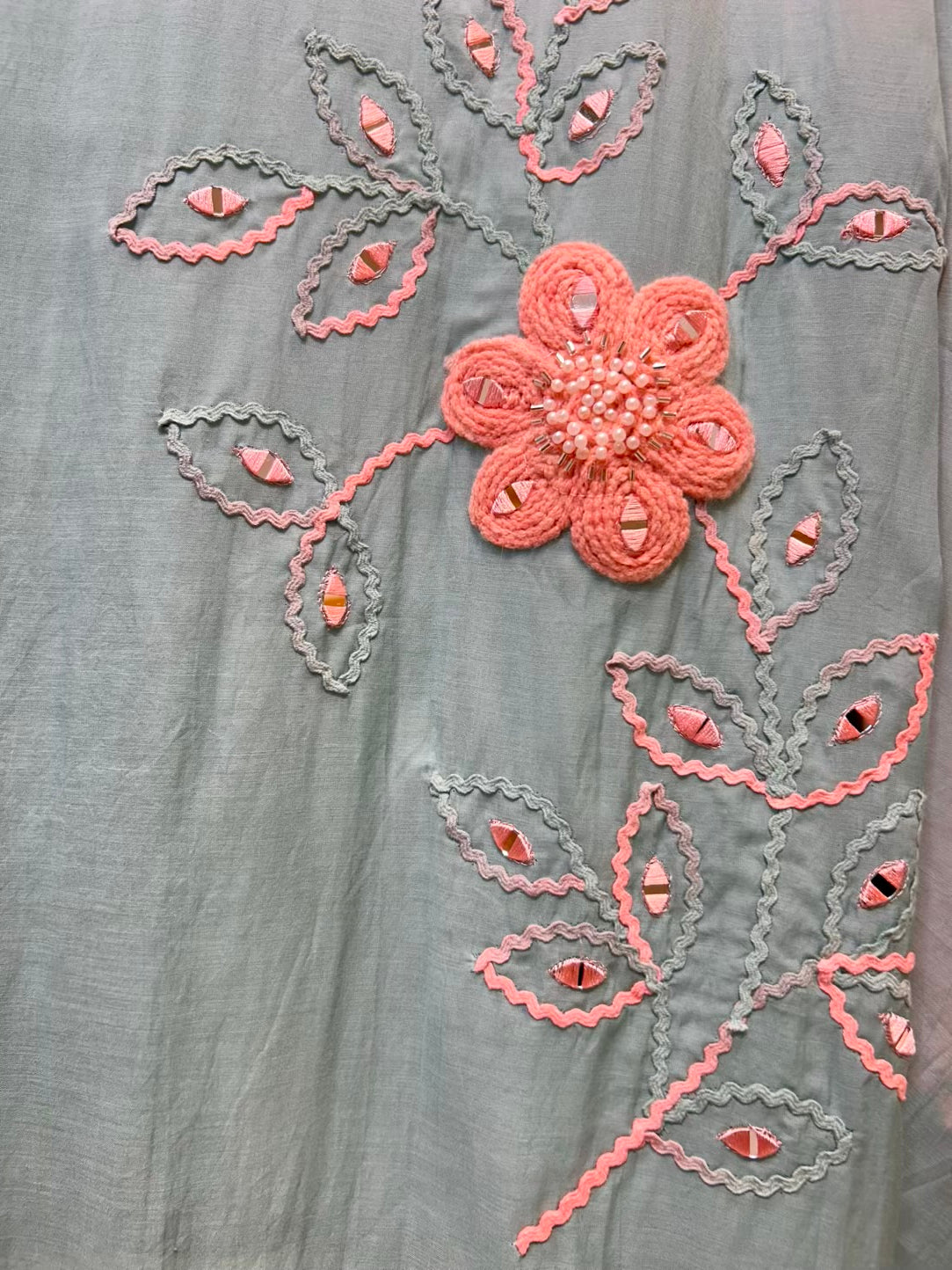 Afsana Mul Sheen Suit (Peach)