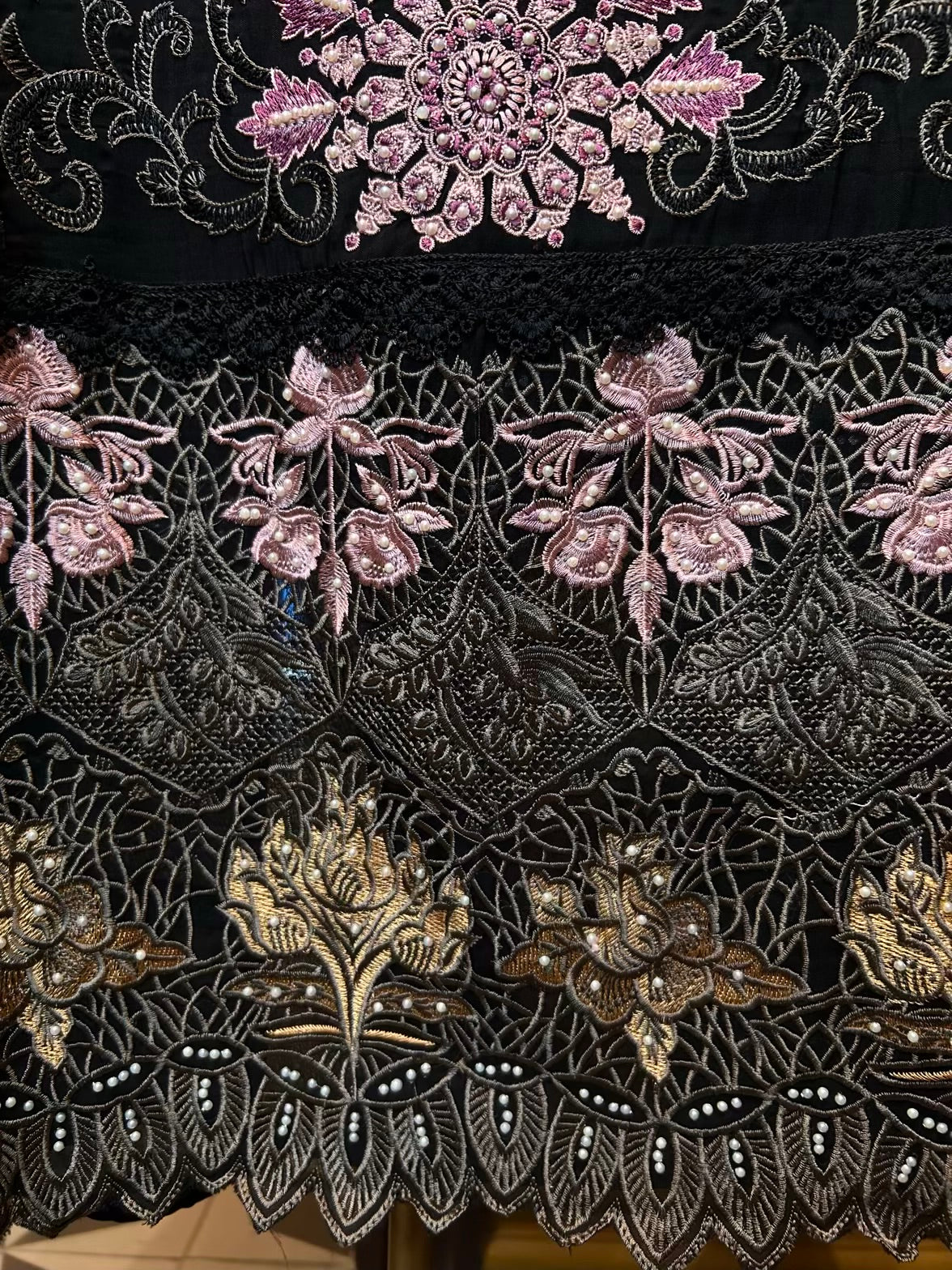 Arzisha Organza Suit (Black)