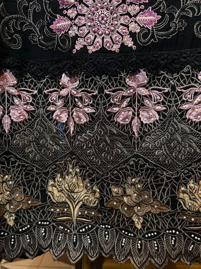 Arzisha Organza Suit (Black)