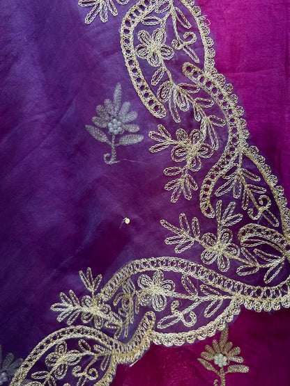Ruhmira Haathkaar Suit (Purple)