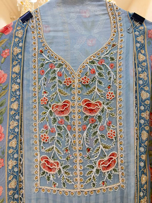 Aamira Dori Moti Organza Suit