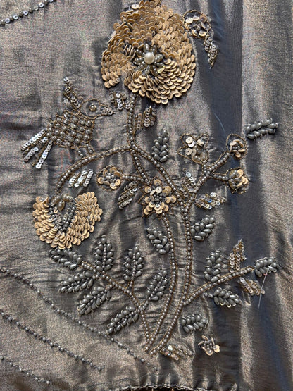 Noorzaan Organza Suit (Lavender)