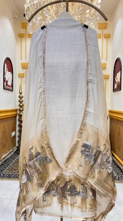 Oziera Zari Kinari Chanderi Suit