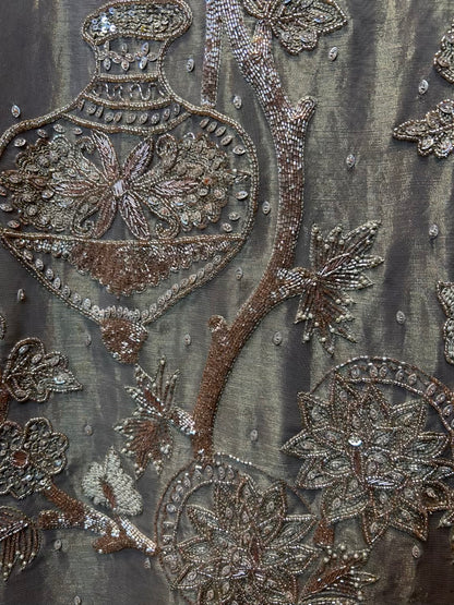 Lumina Organza Suit (Beige)