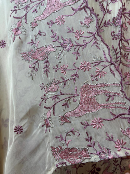 Aarvika Organza Suit (Ivory)