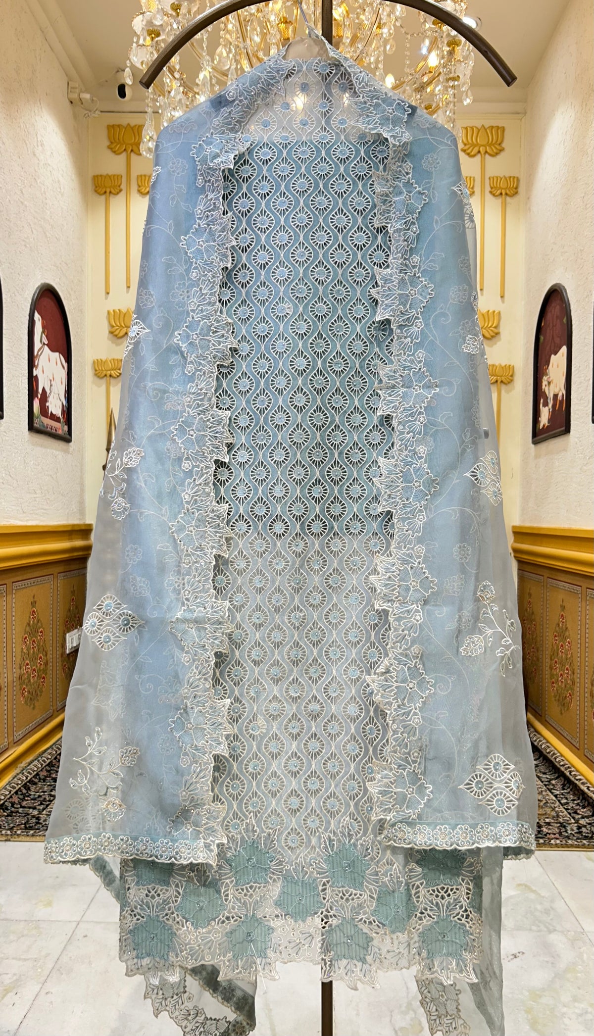 Aabheera Appliqué Suit
