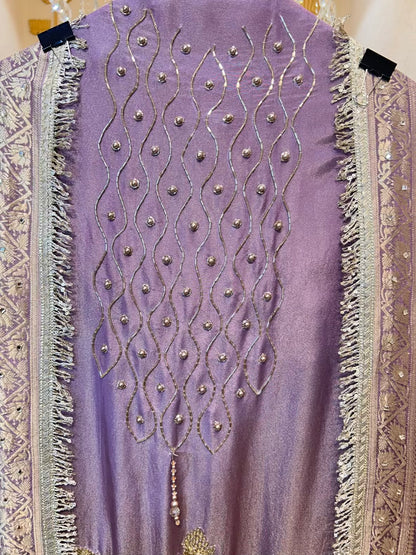 Afsara Kinari Luxe Suit (Lavender)