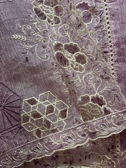 Pearlira Chiffon Suit (Lavender)