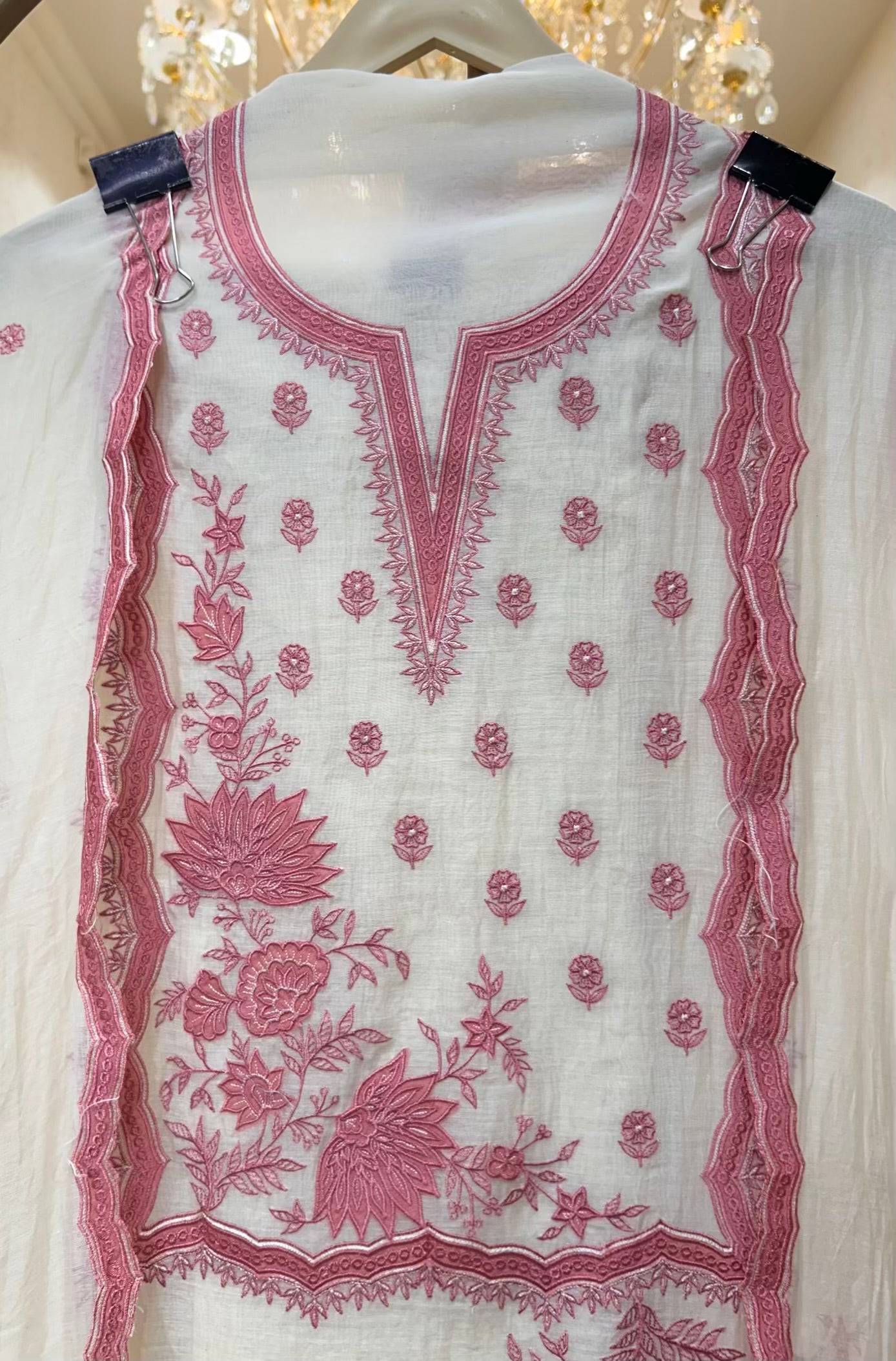 Ishana Mul Veil Suit (Pink)