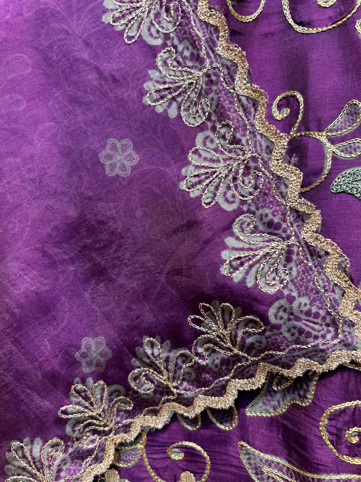 Sahira Zari Silk Suit (Purple)