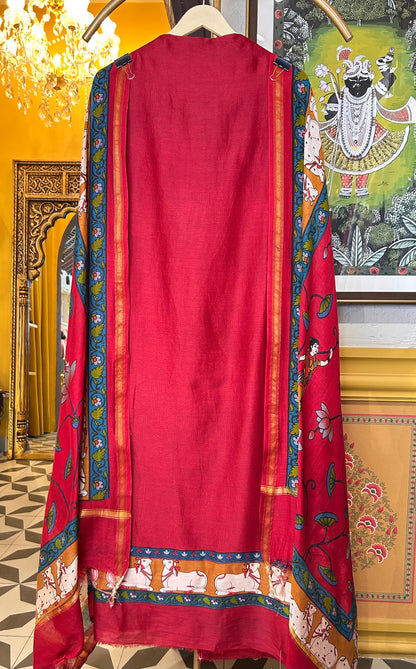 Vihāra Maheshwari Cotton Suit