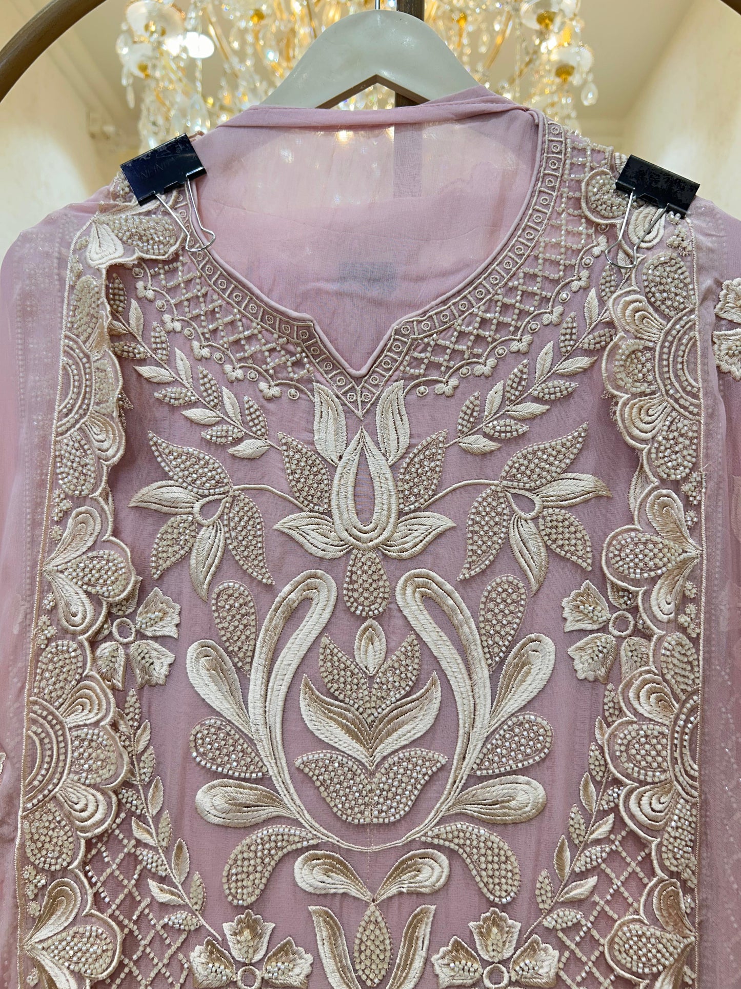 Zareeva Handcrafted Organza Suit