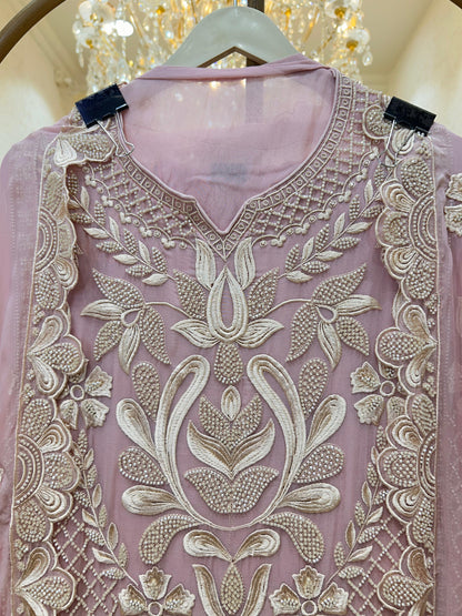 Zareeva Handcrafted Organza Suit