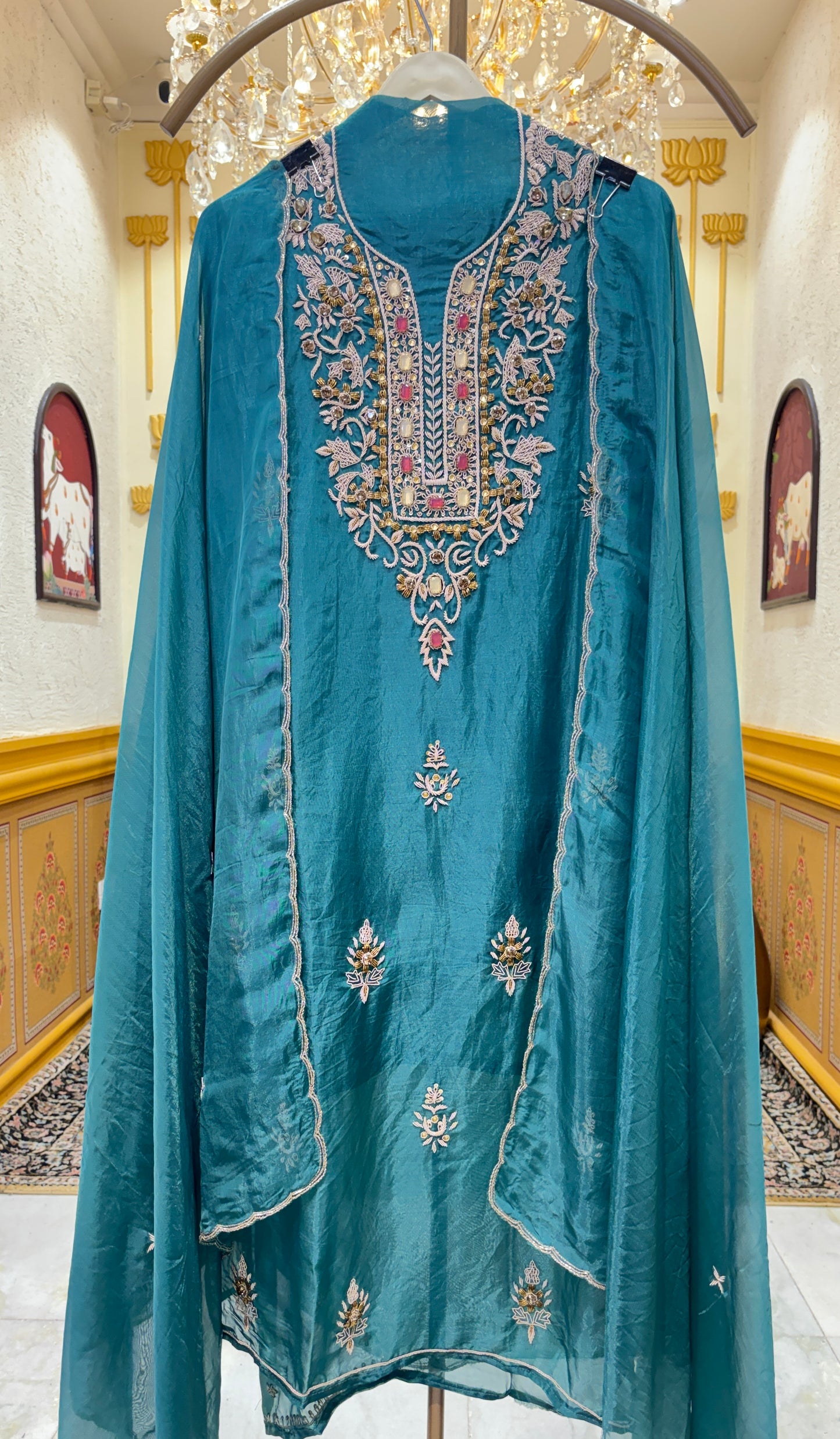 Aurelia Veil Organza Suit