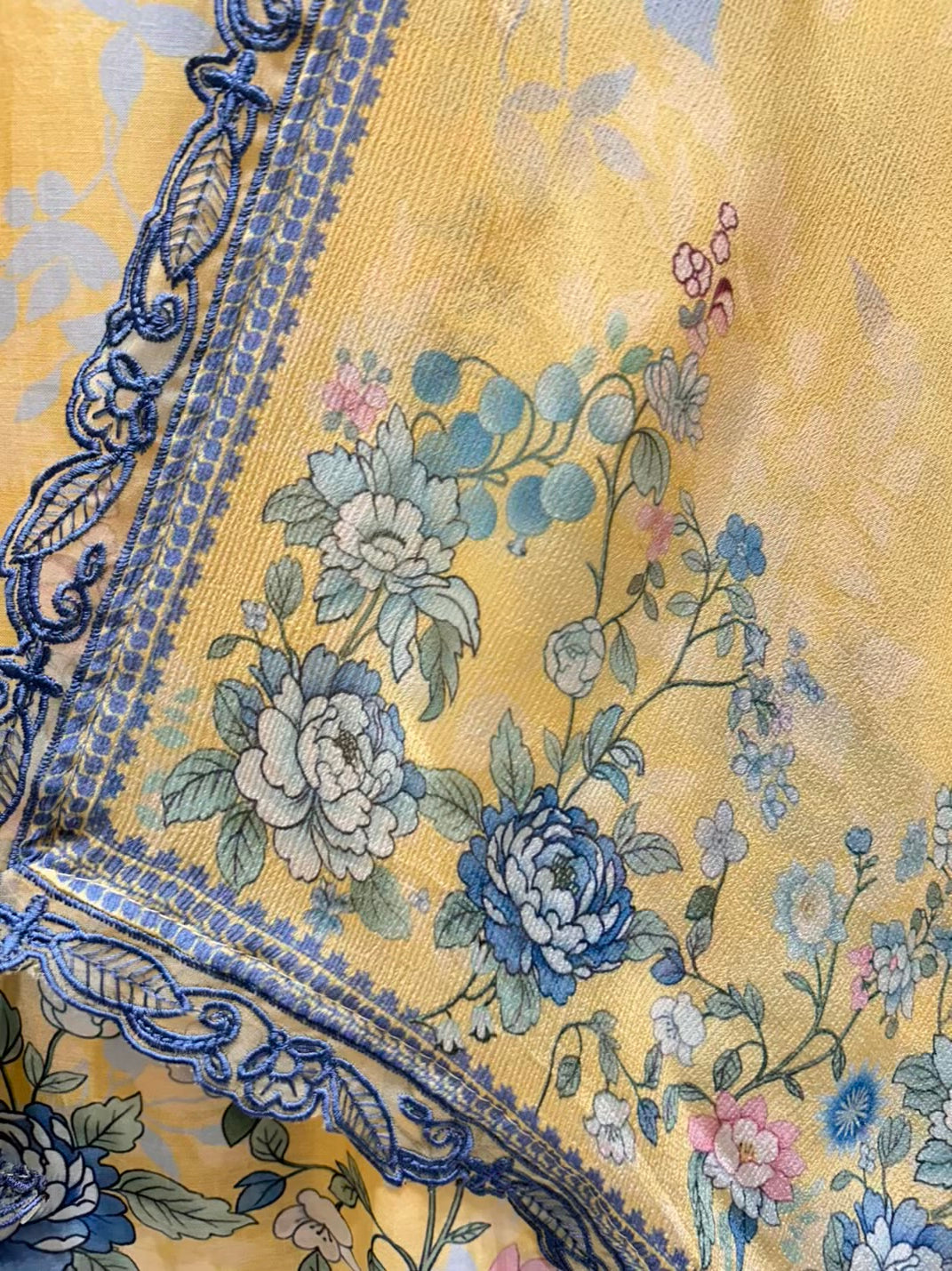 Elara Print Veil Suit (Yellow)