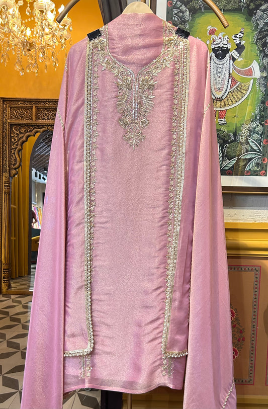 Gulraiz Organza Suit (Pink)