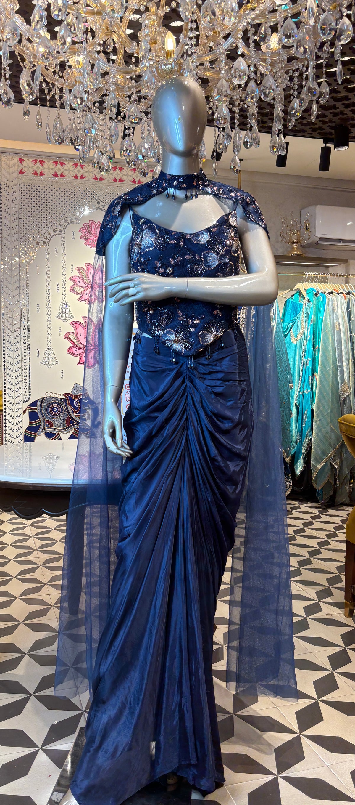 Mrigaya Cape Saree