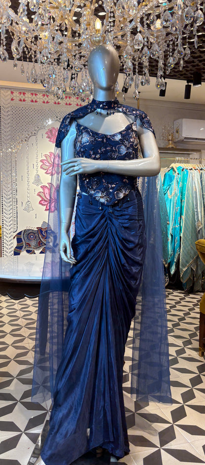 Mrigaya Cape Saree