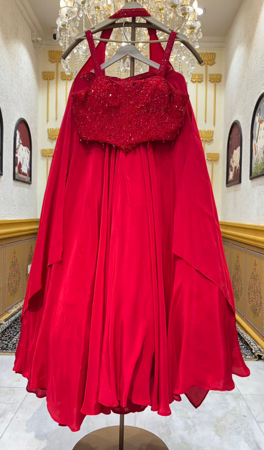 Azeen Crepe Silk Lehenga Set