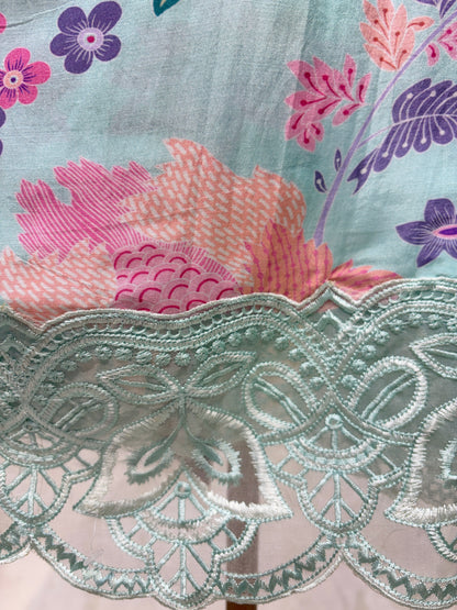 Reina Muslin Lace Set