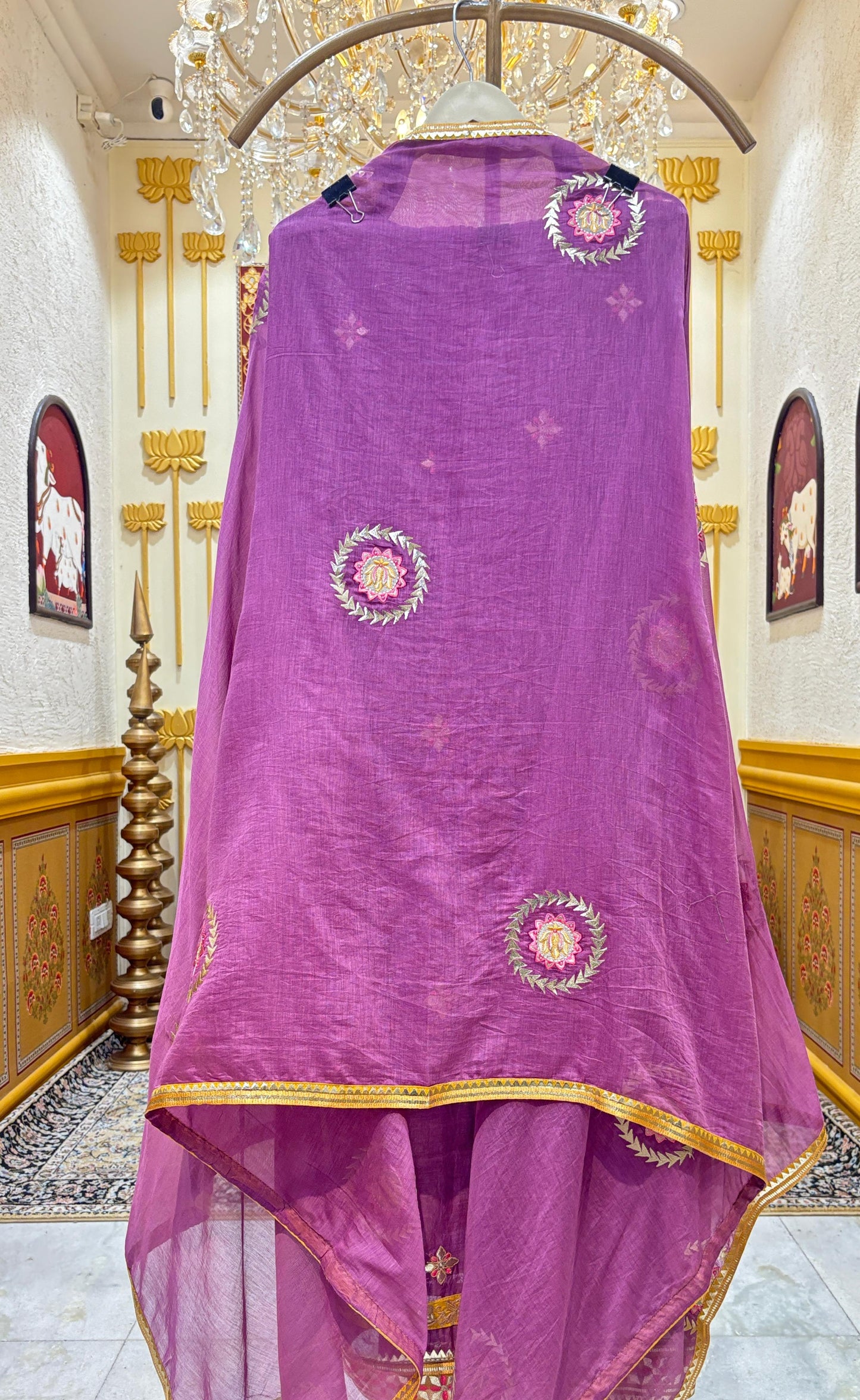 Aaradhya Zari Chanderi Suit