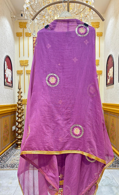 Aaradhya Zari Chanderi Suit