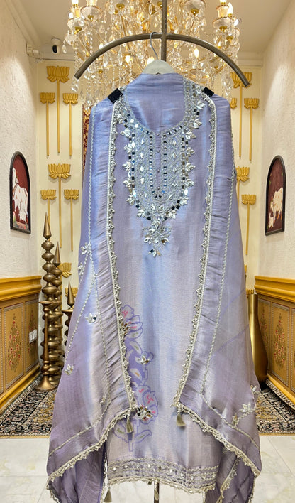 Itrza Brocade Silk Suit