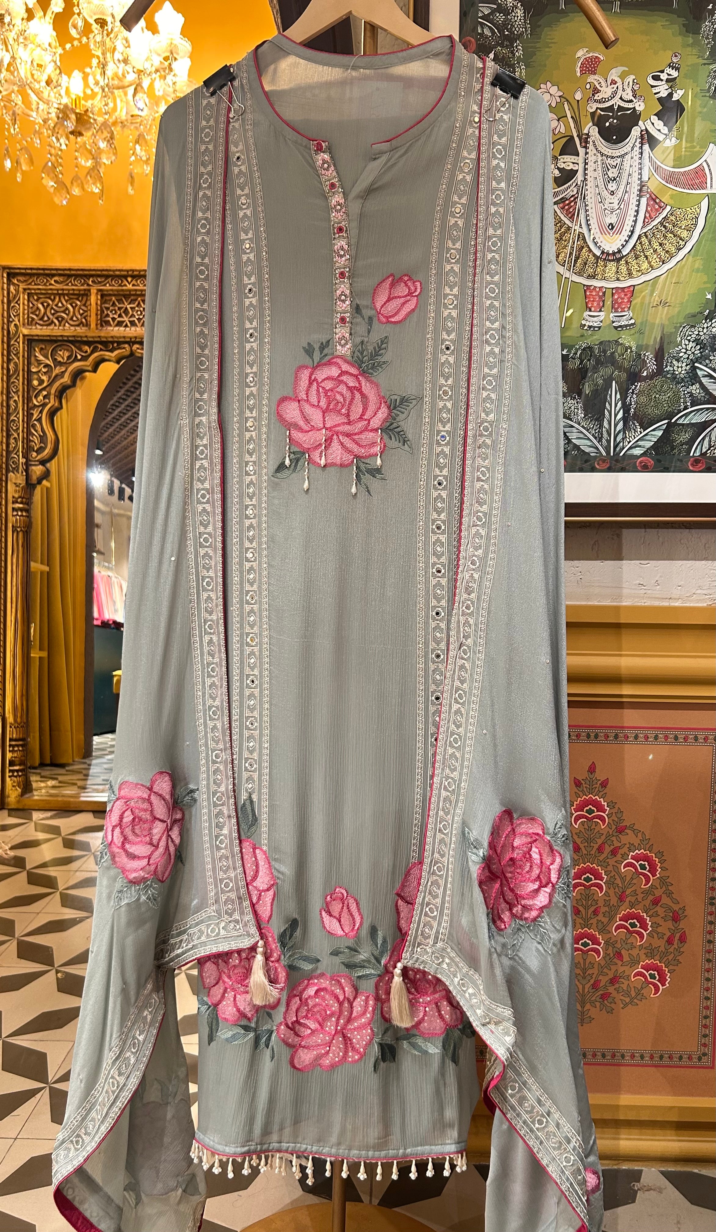 Zivara Chinon Suit (Blue)