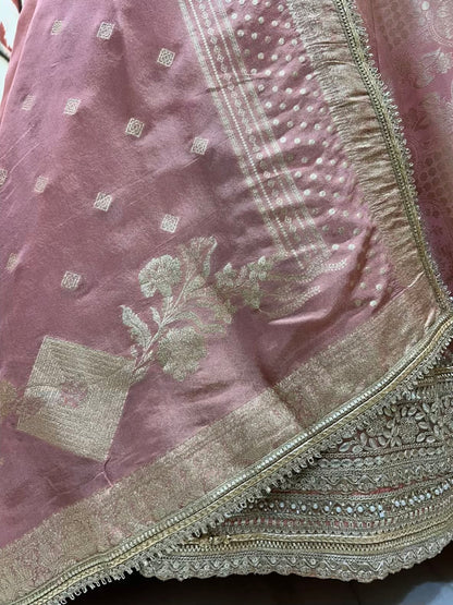 Elvaira Banarasi Shringaar Anarkali (Peach)