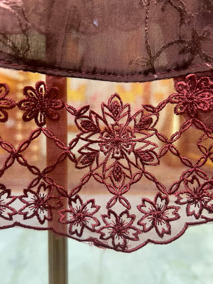 Aafiya Pastel Whisper Suit (Dark Brown)