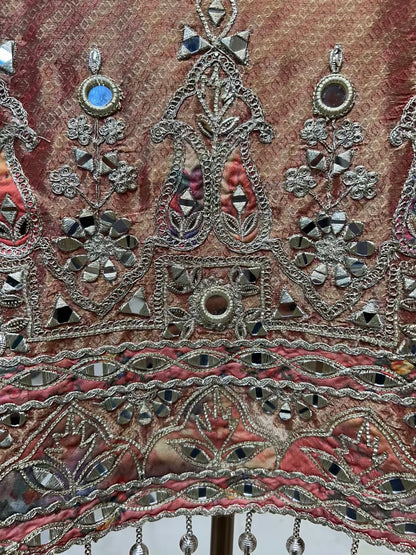 Zarfeen Dori Aaina Suit (Peach)