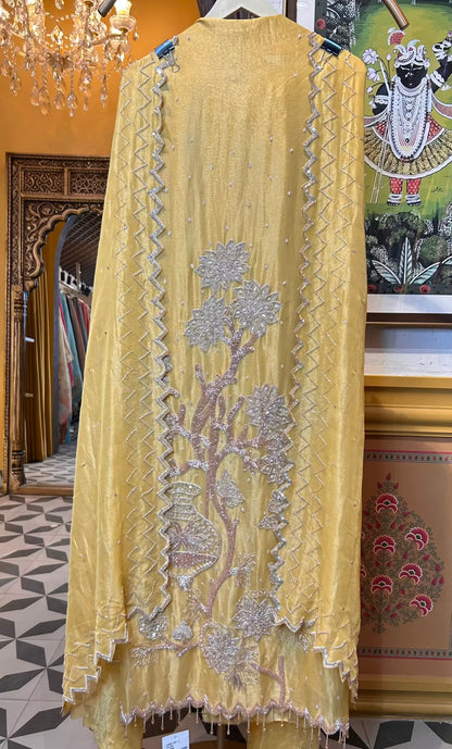 Lumina Organza Suit (Yellow)