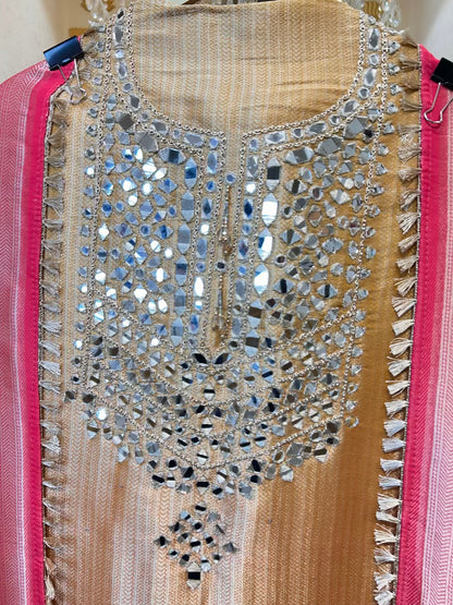 Mahzara Shahi Brocade Suit (Yellow)
