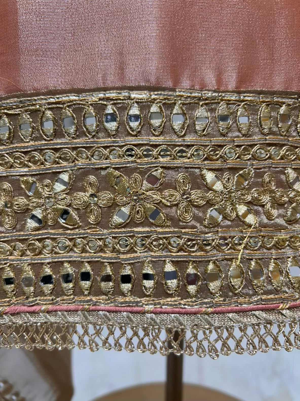 Nazra Mirror Loom Suit (Peach)