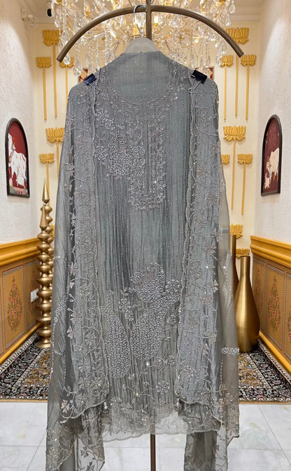 Naazira Stone Élan Suit (Grey)