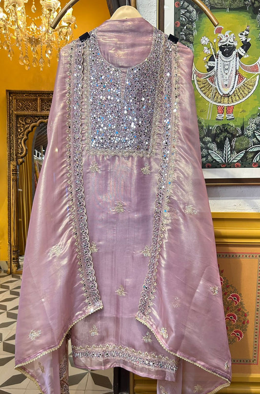 Rimaya Organza Suit (Lavender)