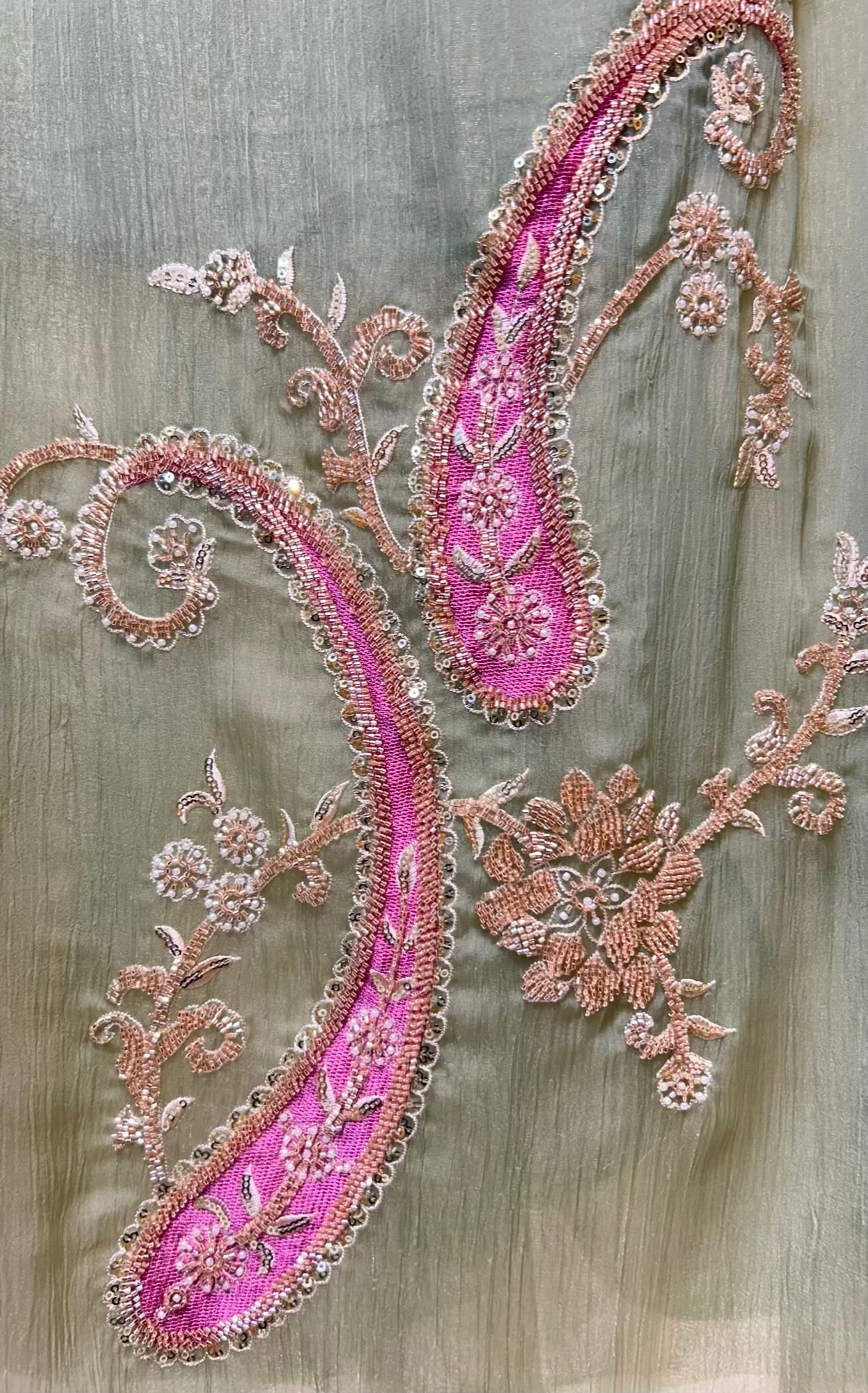 Eliya Handloom Veil Suit (Green)