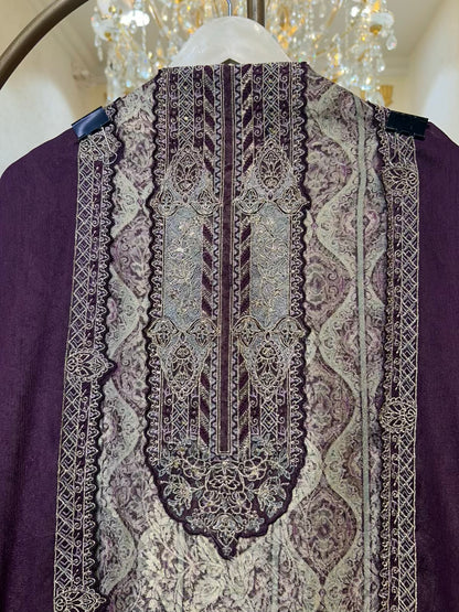 Zehraah Zari Shringaar Suit (Wine)