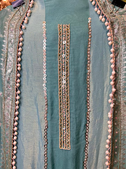 Eshara Organza Suit (Turquoise)