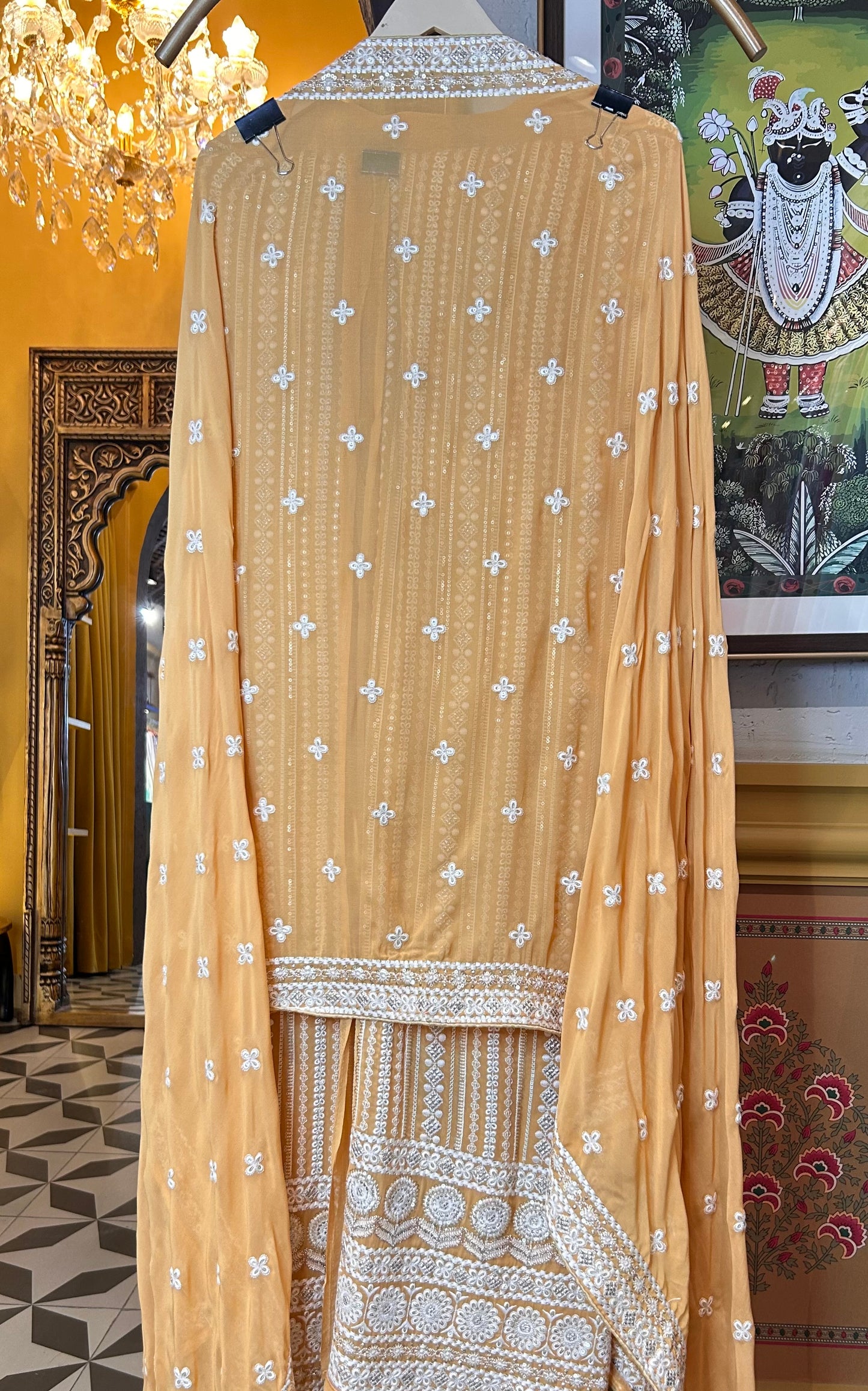 Amaira Georgette Suit (Yellow)