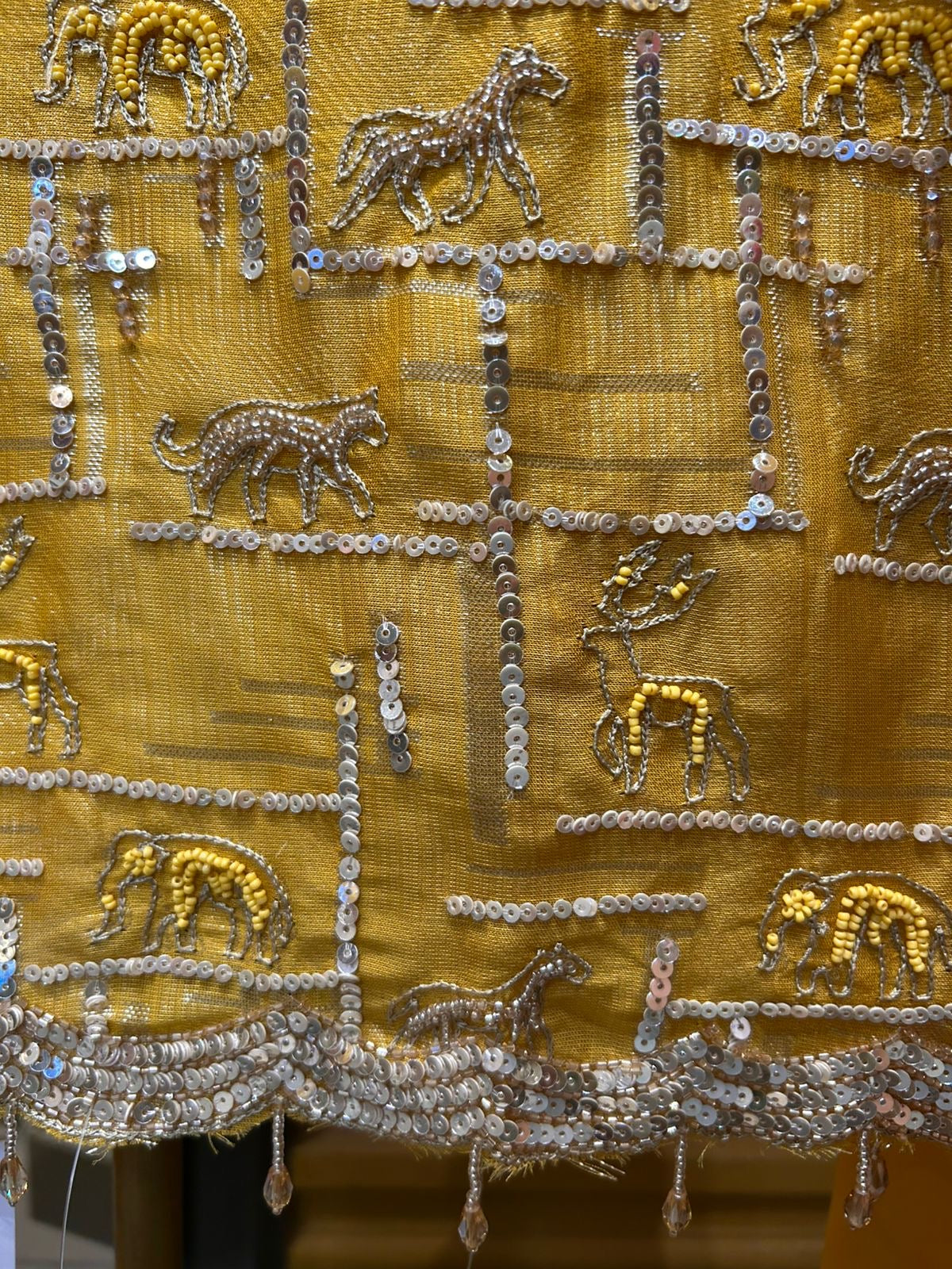 Rimzaan Organza Suit (Yellow)