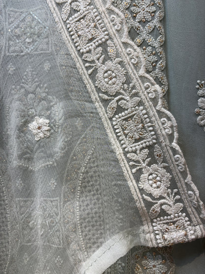 Ruhzaar Threadcraft Georgette Suit