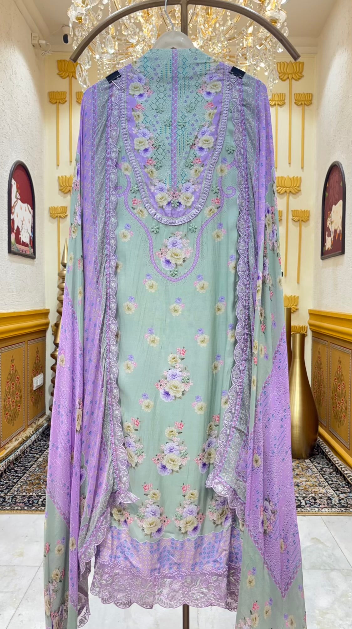Sia Lace Muslin Suit