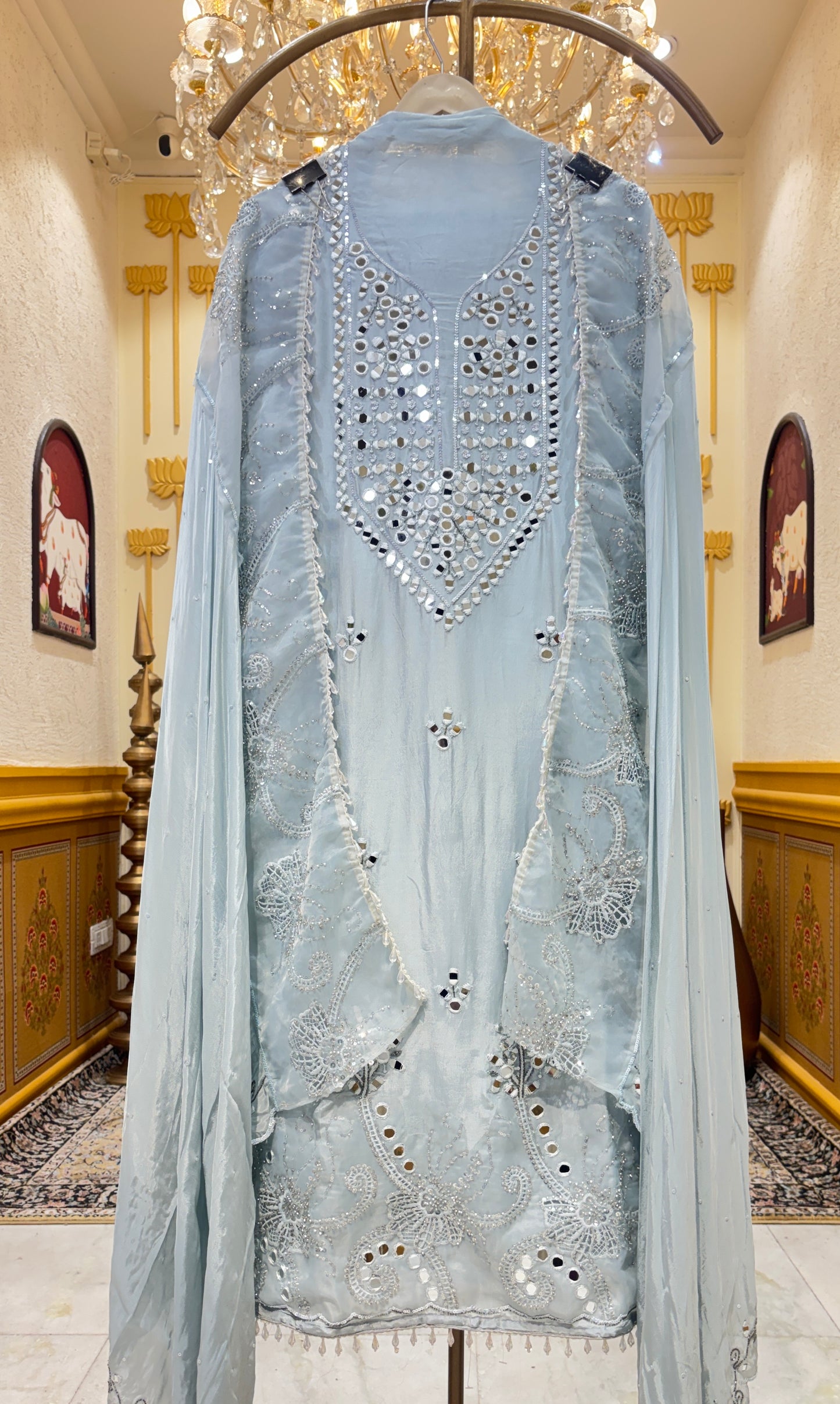 Mehraz Mirror Silk Suit