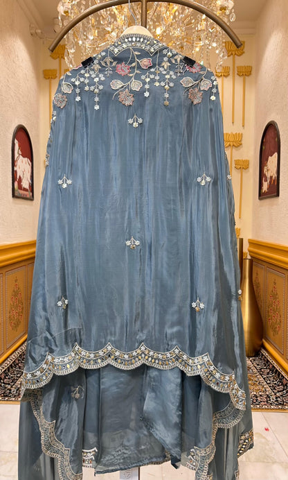 Ameera Naqsh Suit (Blue)