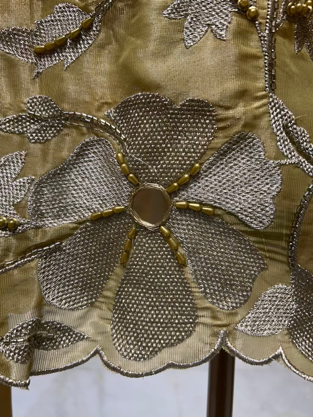 Noorika Sheesha Pearl Suit (Mustard)