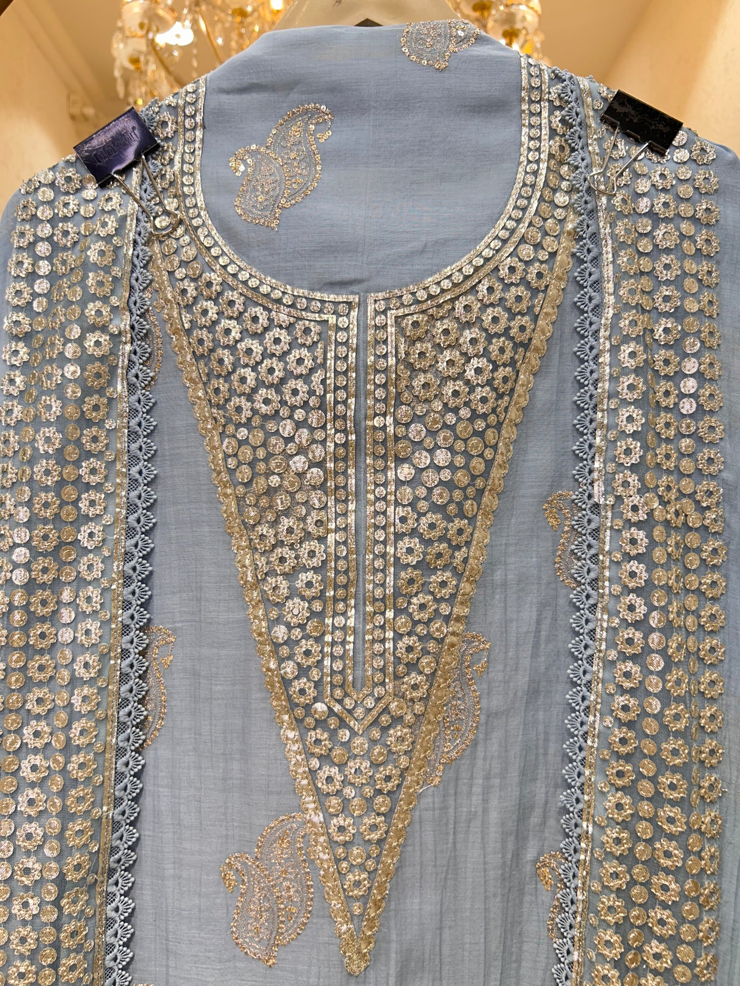 Aavya Leathercraft Chanderi Suit