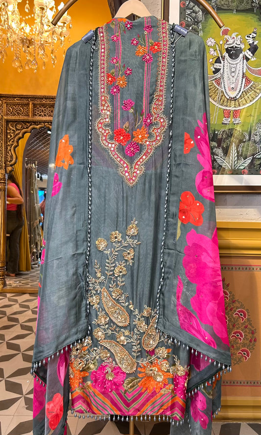 Leher-e-Noor (Green)